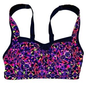 TYR Womens Cross Back Support Sports Bra Removable Pads Sample Size Small